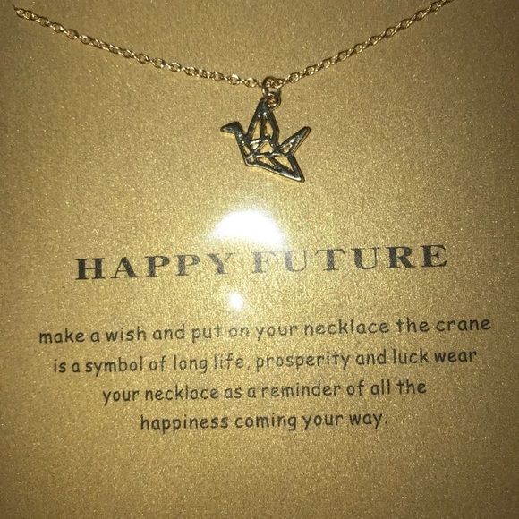 18” Origami Crane Necklace - Picture 3 of 5